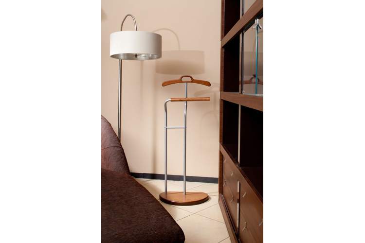 Вешалка костюмная Д 10 металлик/ средне-коричневый-3