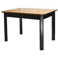 Стол обеденный Мариус М 80 дуб/чёрный 120/170*80