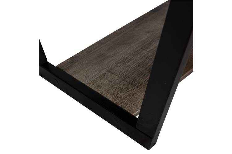 Стол журнальный BeautyStyle 31 дуб крымский состаренный/венге/стекло черное-8