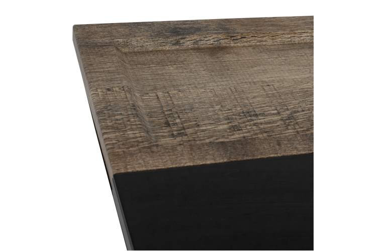 Стол журнальный BeautyStyle 31 дуб крымский состаренный/венге/стекло черное-9