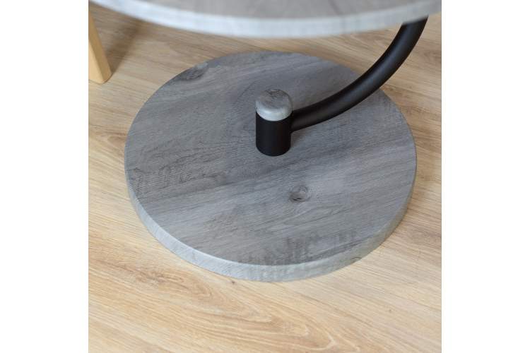 Стол журнальный Дуэт 13 черный/орех гикори грей-6