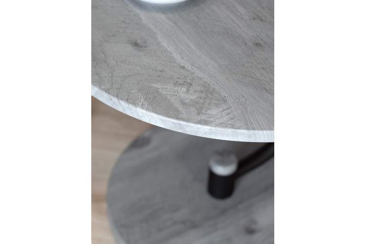 Стол журнальный Дуэт 13 черный/орех гикори грей-7