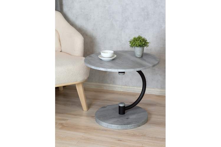 Стол журнальный Дуэт 13 черный/орех гикори грей-8