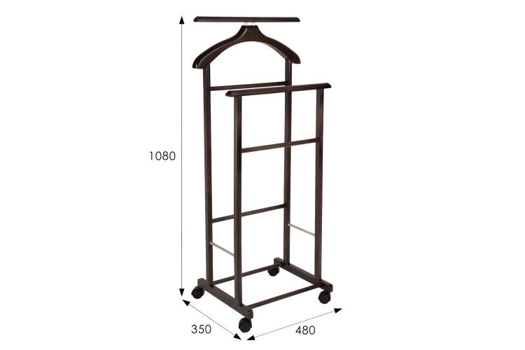 Вешалка костюмная на колесах В 22Н венге-4
