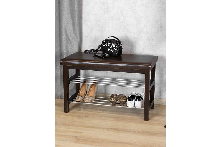 Банкетка BeautyStyle 4 темно-коричневый/экокожа коричневый-8