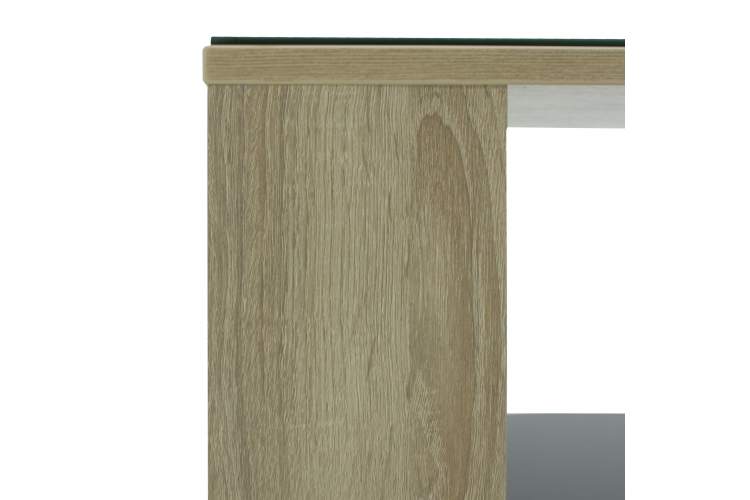 Стол журнальный BeautyStyle 5 сонома/стекло черное-6