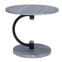 Стол журнальный Дуэт 13 черный/орех гикори грей в гостиную