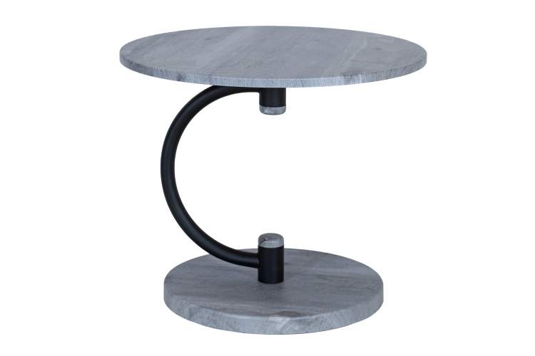 Стол журнальный Дуэт 13 черный/орех гикори грей