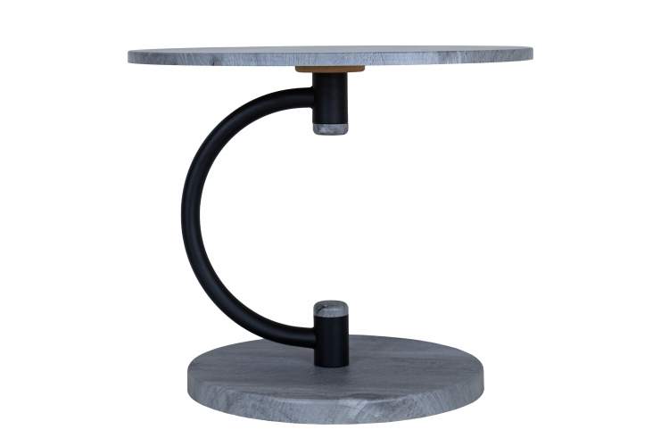 Стол журнальный Дуэт 13 черный/орех гикори грей-1