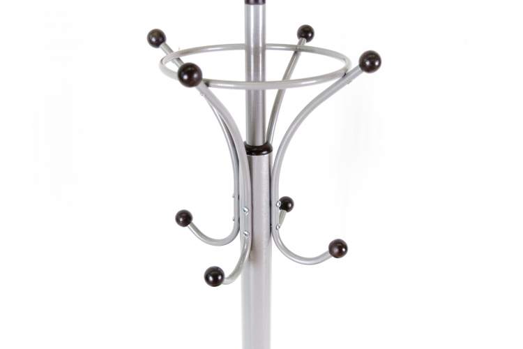 Вешалка напольная Д 4 металлик/ венге-3