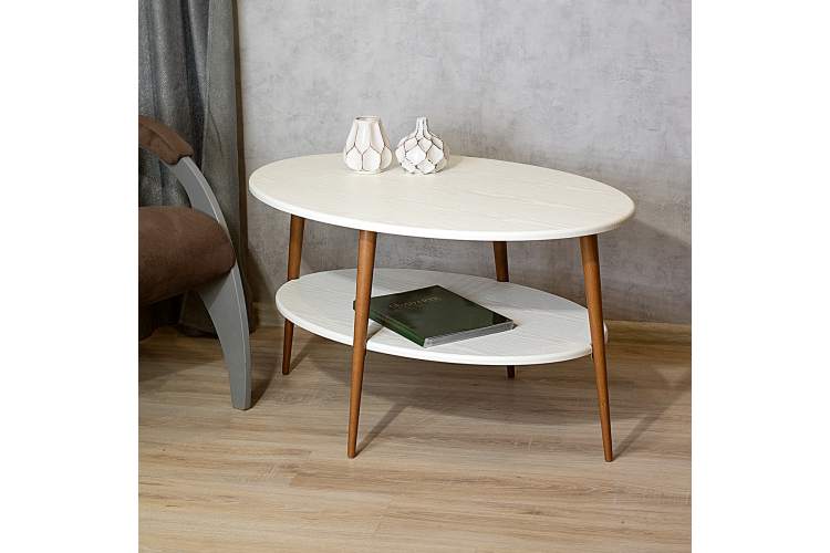 Стол журнальный BeautyStyle 29 белый/бук-6