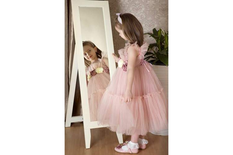 Зеркало напольное BeautyStyle 1 слоновая кость 130 см х 35 см-7