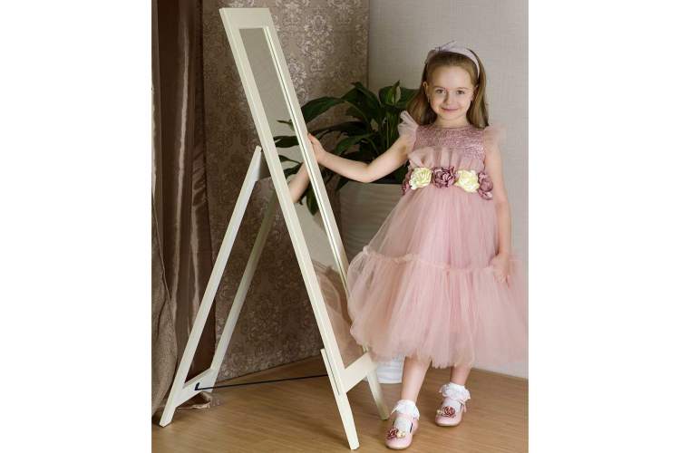 Зеркало напольное BeautyStyle 1 слоновая кость 130 см х 35 см-5