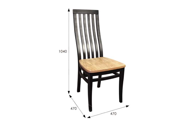 Стул Мариус М 50 дуб/черный-2