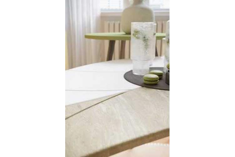 Стол журнальный Лайм дуб сонома/белый/чёрный-3