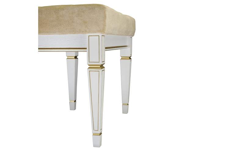 Банкетка Васко В 97Н белый ясень/золото-13