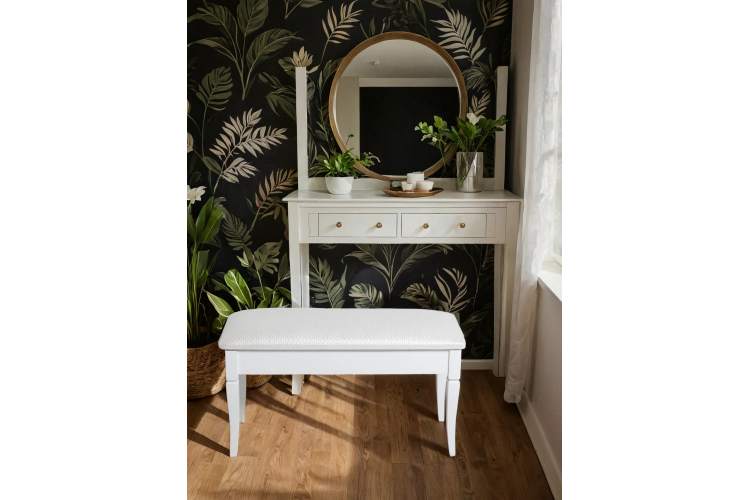 Банкетка Вивальди М с ящиком белый, ткань экокожа белый-11