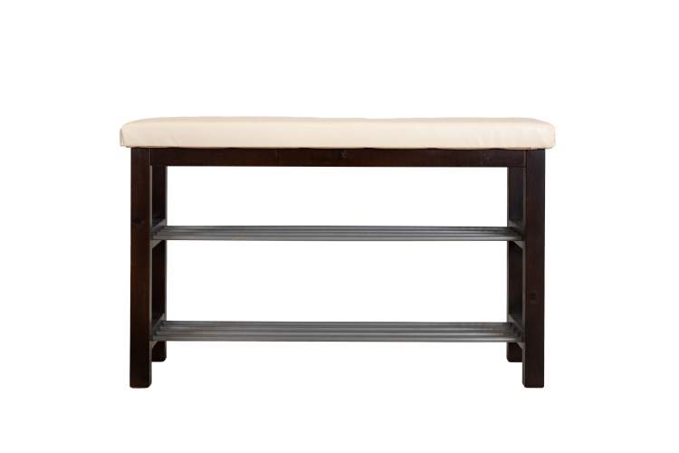 Банкетка BeautyStyle 4 темно-коричневый/экокожа бежевый-1