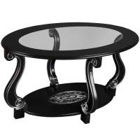 Стол журнальный Овация (С) венге/серебро в гостиную