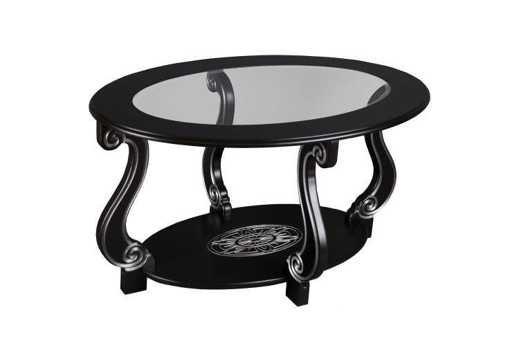 Стол журнальный Овация (С) венге/серебро