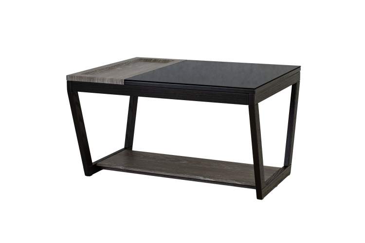 Стол журнальный BeautyStyle 31 дуб шоле графит/венге/стекло черное