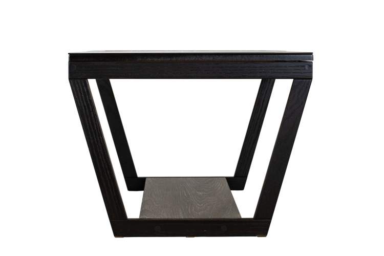 Стол журнальный BeautyStyle 31 дуб шоле графит/венге/стекло черное-2