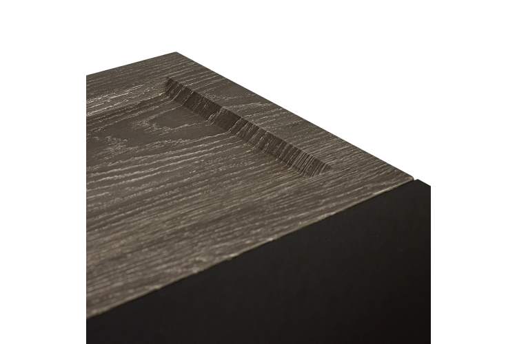 Стол журнальный BeautyStyle 31 дуб шоле графит/венге/стекло черное-4