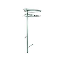 Вешалка напольная Галилео 211 металлик /темно-коричневый