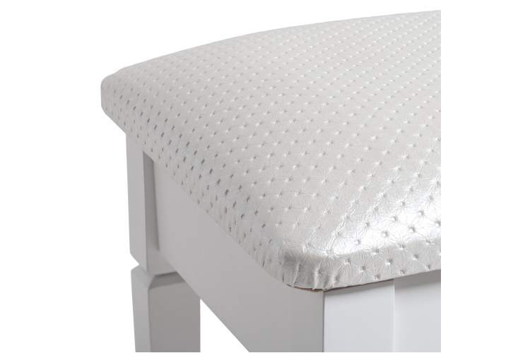 Банкетка Вивальди М с ящиком белый, ткань экокожа белый-4