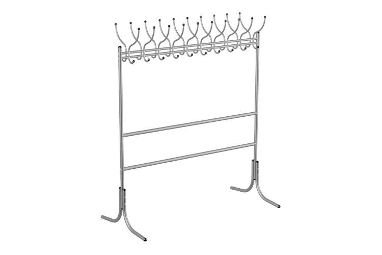 Вешалка напольная М 12 металлик-1