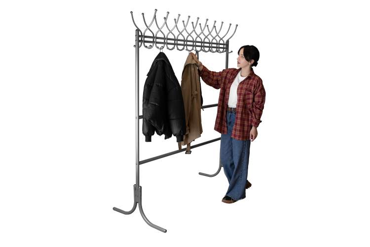 Вешалка напольная М 12 металлик-6