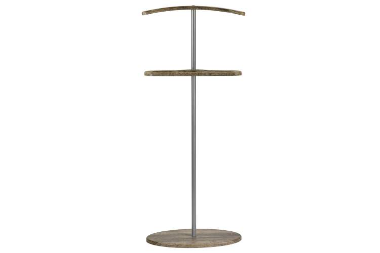 Вешалка костюмная Дэви 3 металлик/дуб крымский состаренный-1