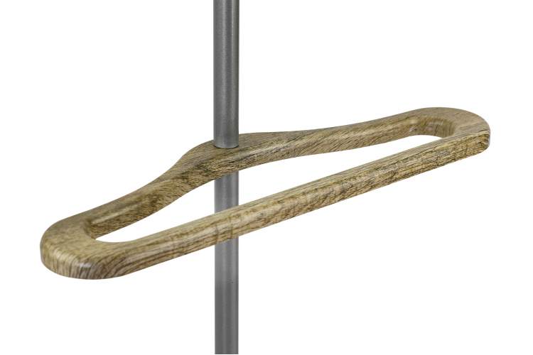 Вешалка костюмная Дэви 3 металлик/дуб крымский состаренный-3