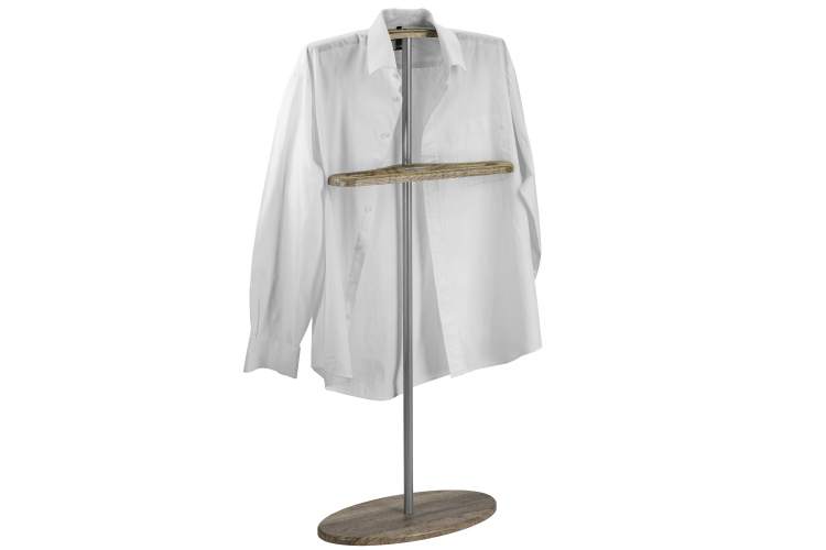 Вешалка костюмная Дэви 3 металлик/дуб крымский состаренный-7