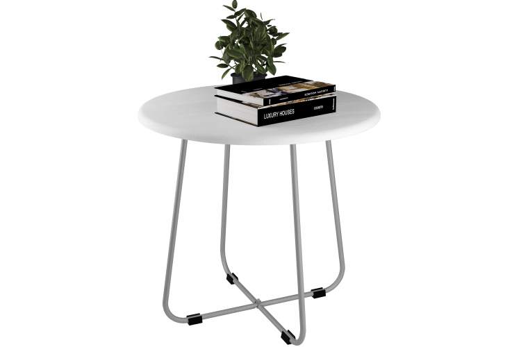 Стол журнальный BeautyStyle 14 белый/металлик-2