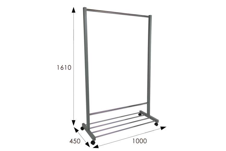 Вешалка напольная В 35Н серый-2