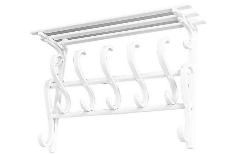 Вешалка настенная В 7Н белый