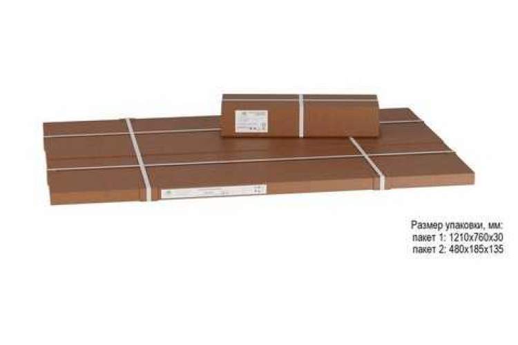 Стол журнальный Престон белый бетон/черный-5