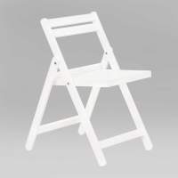 Стул складной деревянный Массив снег