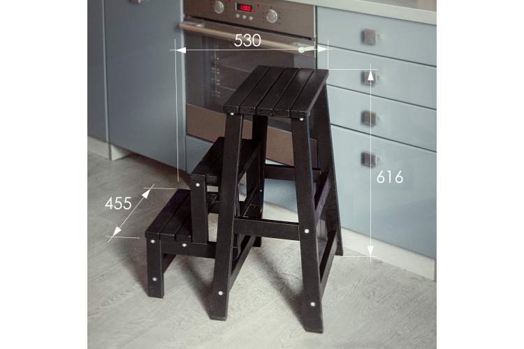 Табурет- стремянка венге-5