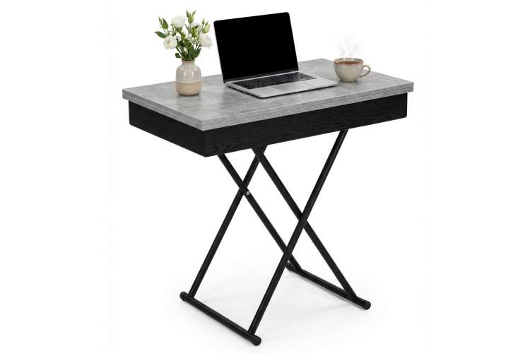 Стол-трансформер Лерон ателье светлое/черный-6