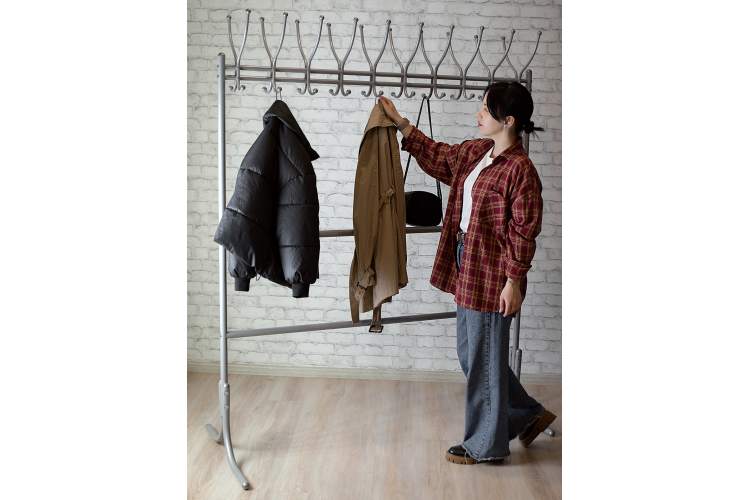 Вешалка напольная М 12 металлик-7