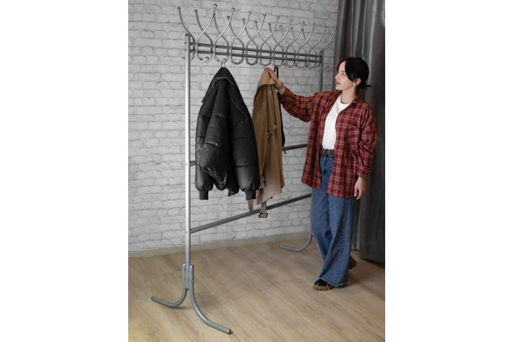 Вешалка напольная М 12 металлик-8