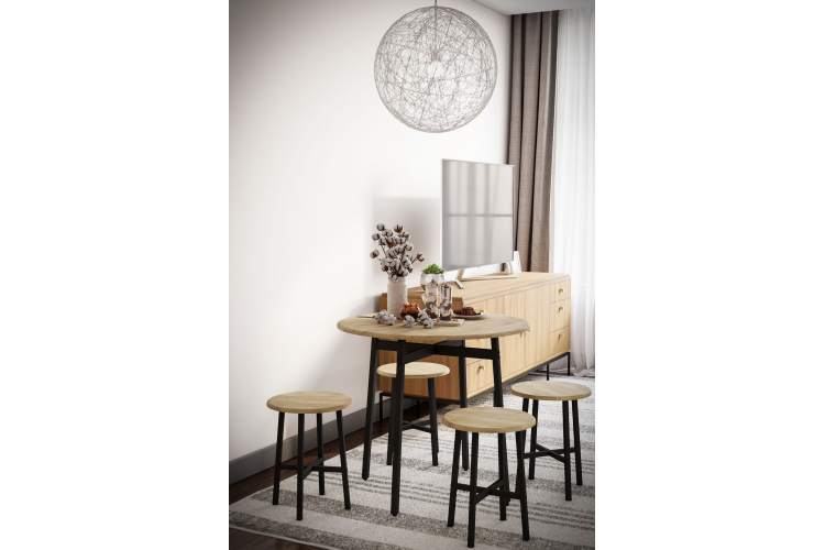 Стол обеденный Медисон дуб сонома-2