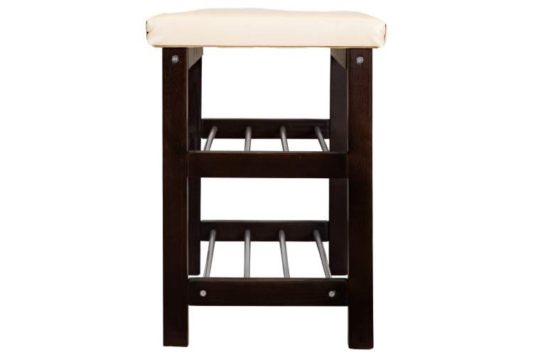 Банкетка BeautyStyle 4 темно-коричневый/экокожа бежевый-2