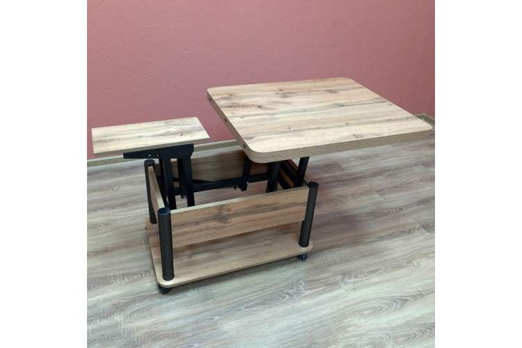 Стол-трансформер Джокер дуб вотан/черный-4