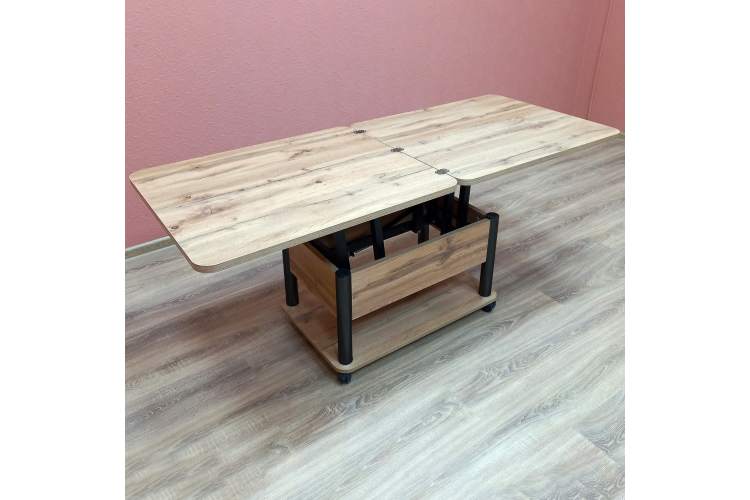 Стол-трансформер Джокер дуб вотан/черный-5