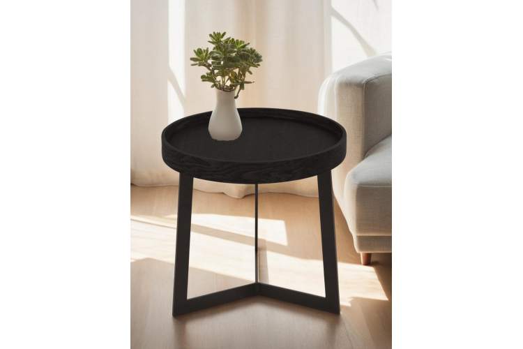 Стол журнальный Орбита 1 черный матовый-4