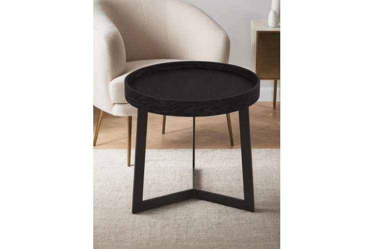 Стол журнальный Орбита 1 черный матовый-5