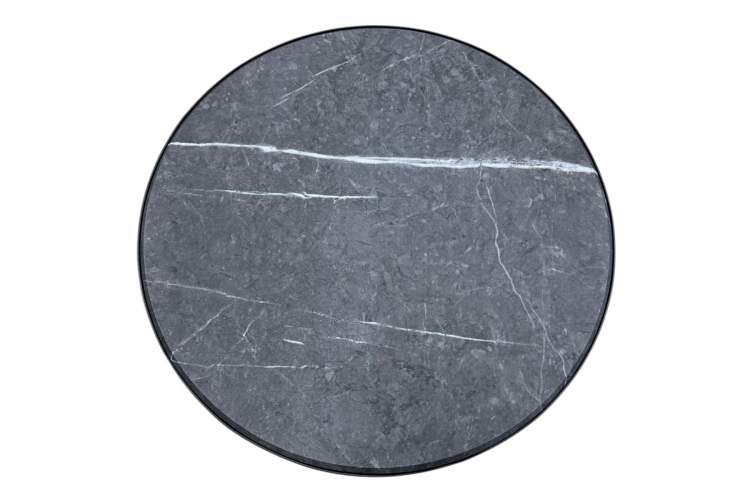 Стол журнальный МеталлАрт М011 МАЛЫЙ черный мрамор/черный-4